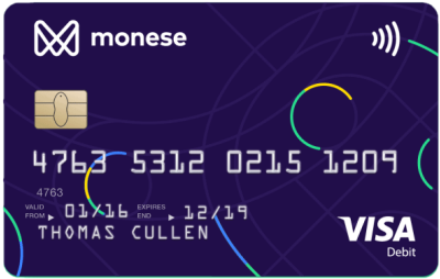 monese bankpas
