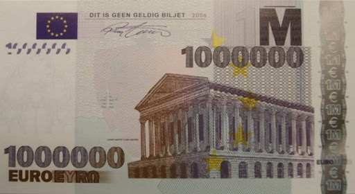 miljoen euro biljet deflatie